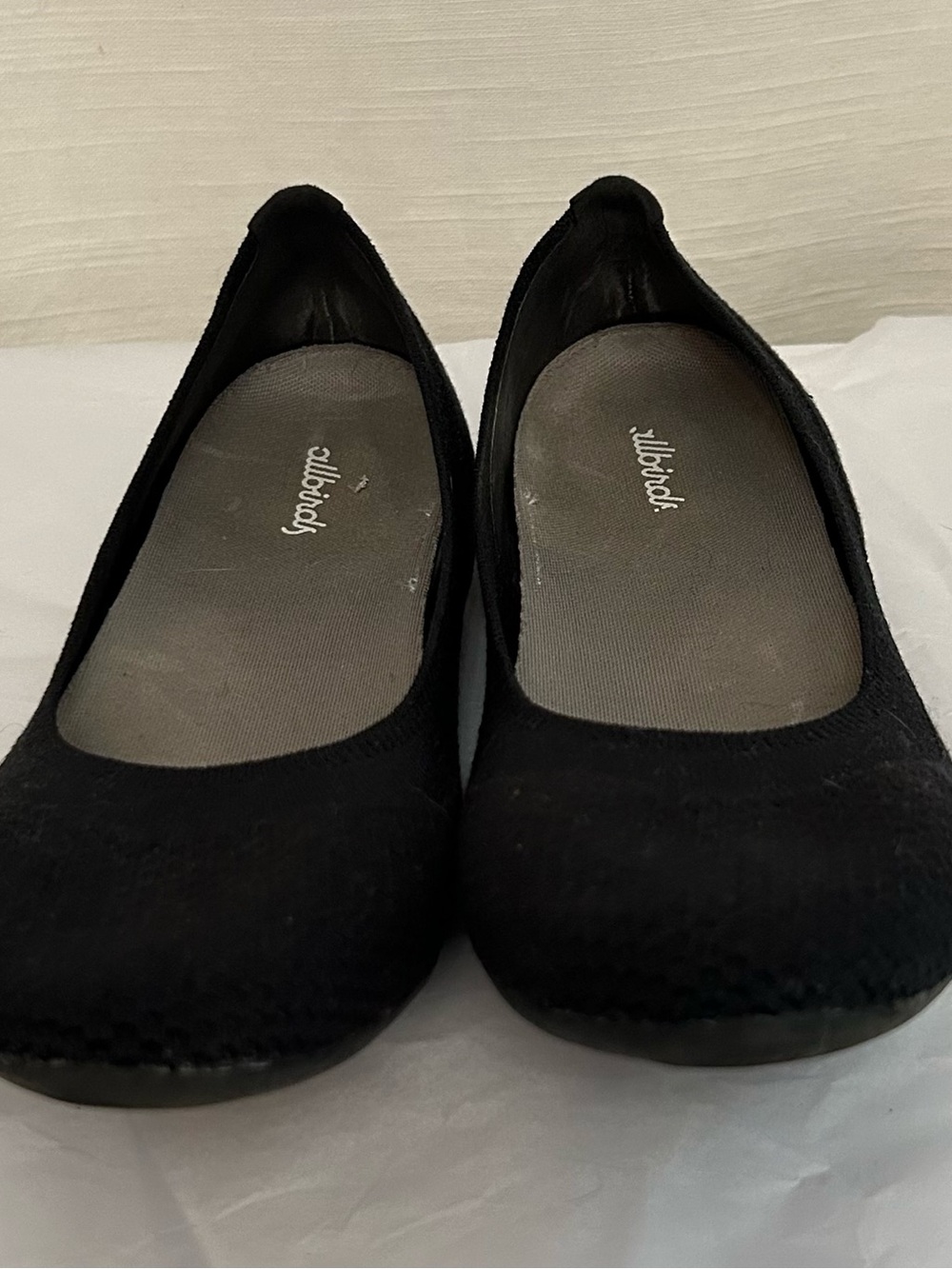 Allbirds Tree Breezer Women's Black Knit Ballet Flats - Picture 2 of 7